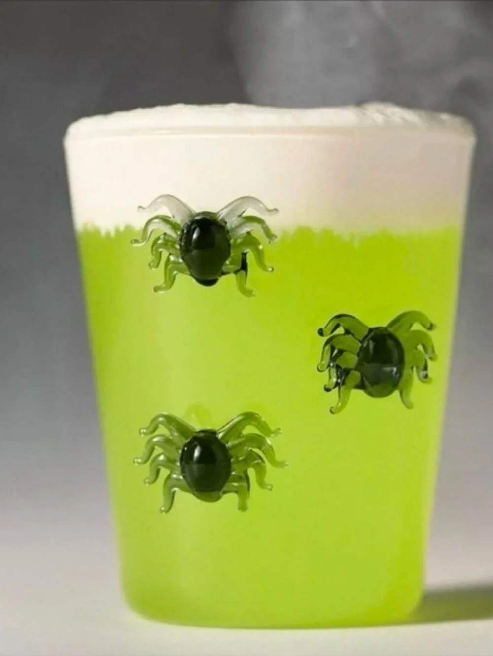 Anthropologie 3D Halloween Icon Juice Glass Spider